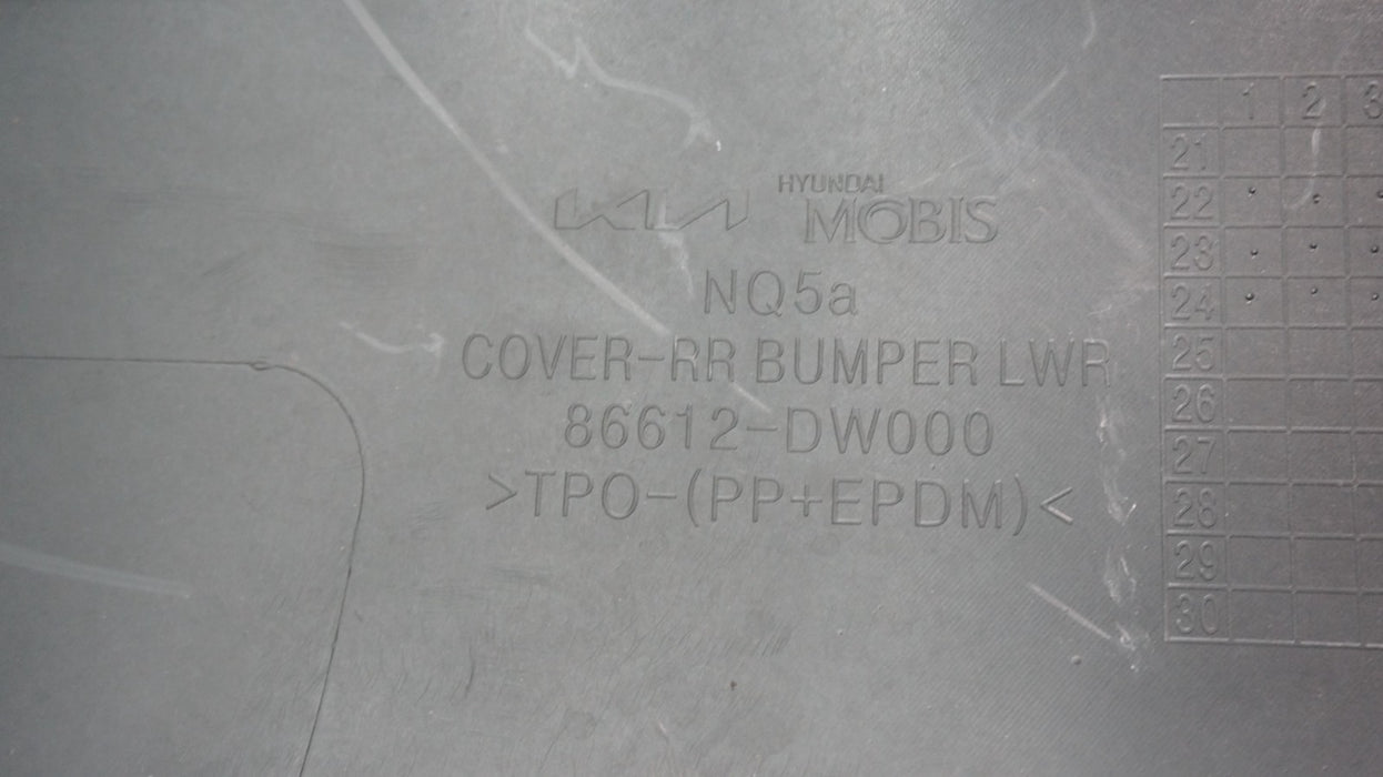 2023-2025 KIA SPORTAGE REAR BUMPER COVER PANEL 86612-DW000 OEM