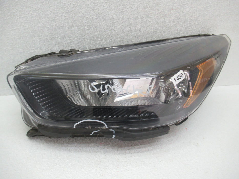2017-2019 FORD ESCAPE LEFT DRIVER SIDE HEADLIGHT HALOGEN LAMP LENS OEM