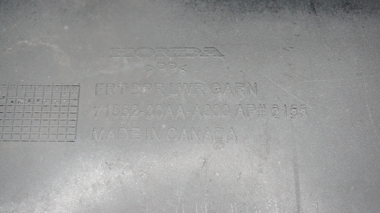 2023-2024 HONDA ACCORD FRONT LOWER BUMPER VALANCE PANEL OEM