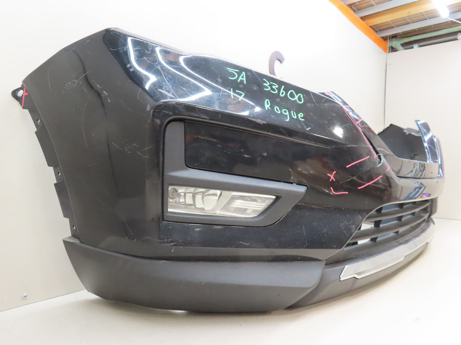 2017-2019 NISSAN ROGUE FRONT BUMPER COVER W/FOG LIGHTS 62022-6FL0H OEM