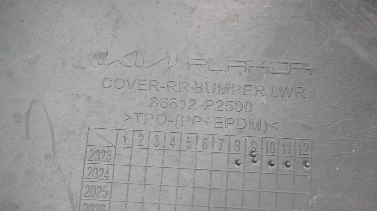 2024-2025 KIA SORENTO REAR LOWER BUMPER VALANCE COVER 86612-P2500 OEM