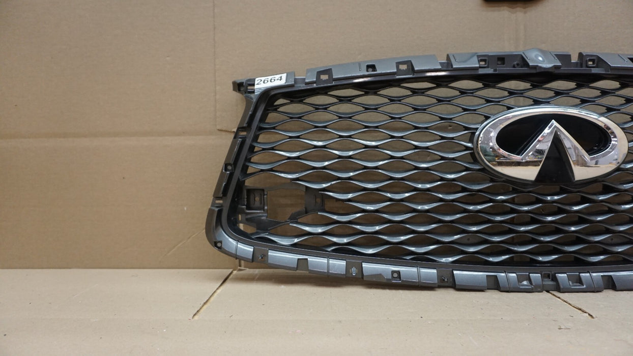 2018-2020 INFINITI QX80 FRONT BUMPER GRILLE OEM W/O CAMERA 18 19 20