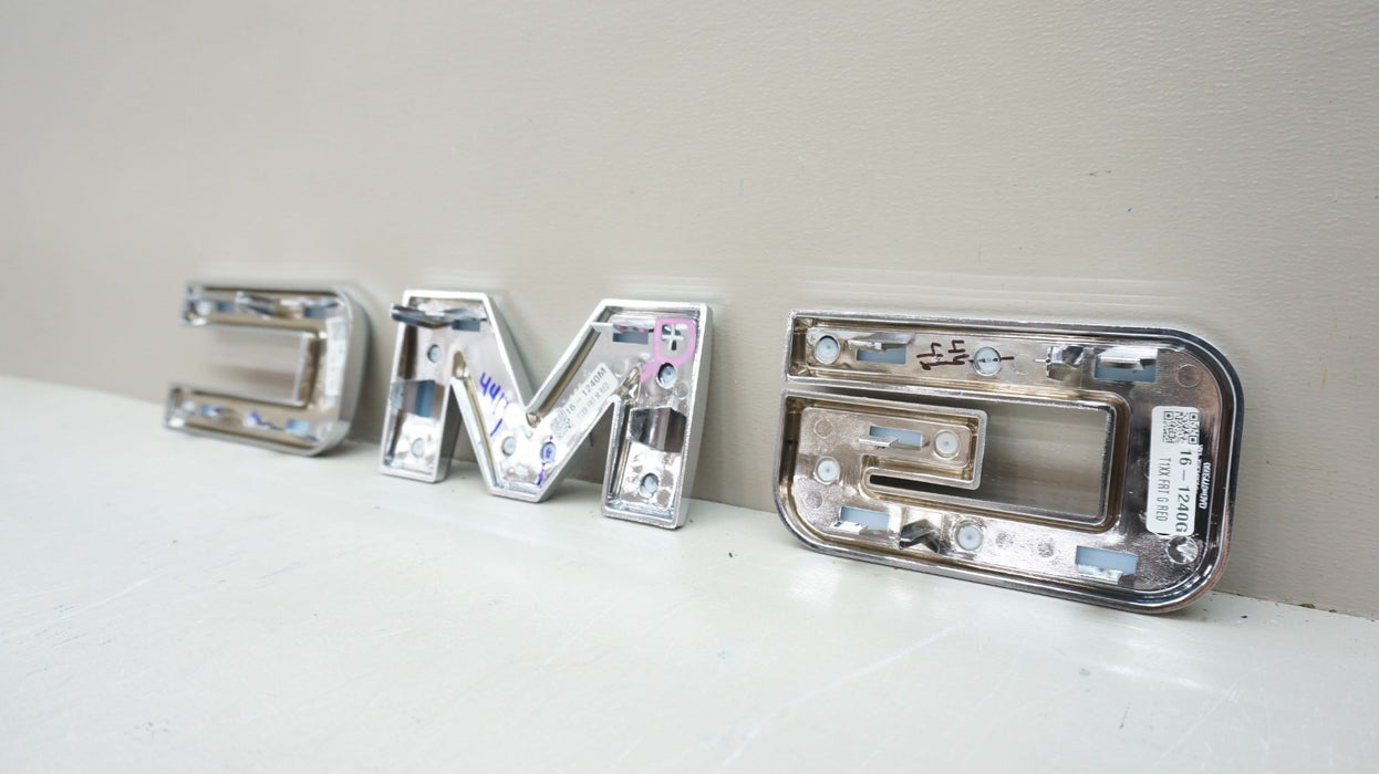 2021-2024 GMC YUKON FRONT GMC GRILLE RED EMBLEM LETTERS SET OEM 84237678