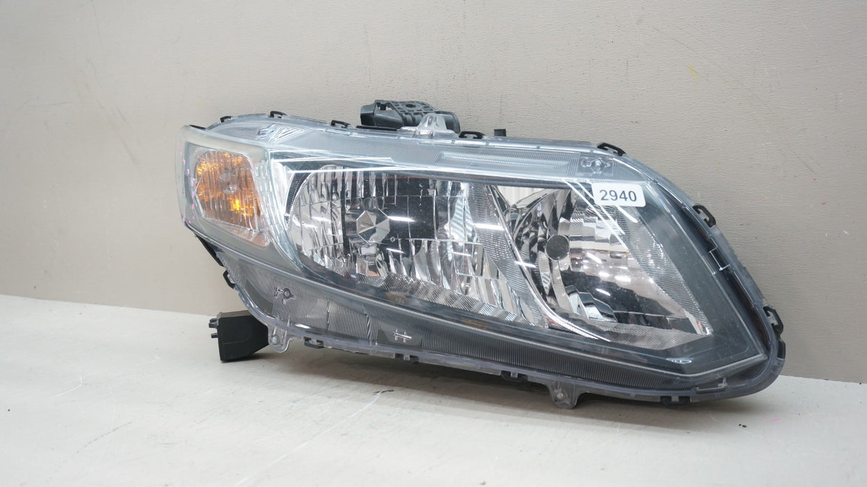 2013-2015 HONDA CIVIC FRONT RIGHT PASSENGER SIDE HALOGEN HEADLIGHT