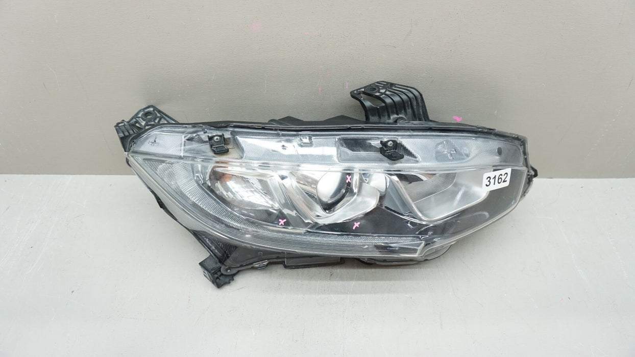 2016-2019 HONDA CIVIC FRONT RH RIGHT PASSENGER SIDE HALOGEN HEADLIGHT OEM