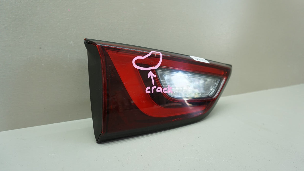 2016-2018 INFINITI QX60 REAR LEFT DRIVER SIDE INNER TAIL LIGHT BRAKE LAMP OEM