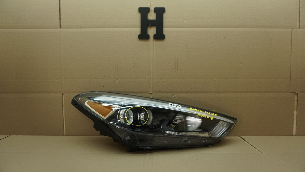 2016-2018 HYUNDAI TUCSON RIGHT PASSENGER SIDE HEADLIGHT HALOGEN AFTERMARKET