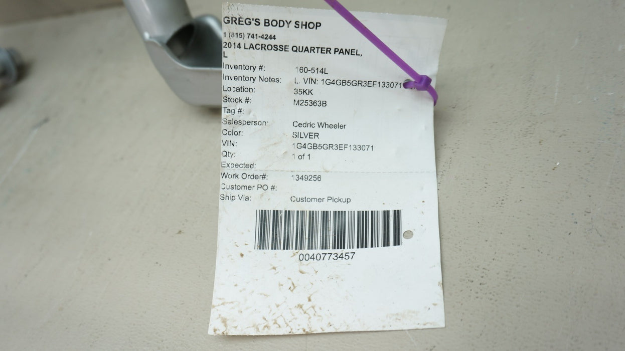 2014-2016 BUICK LACROSSE REAR LEFT DRIVERS SIDE TRUNK LID HINGE OEM