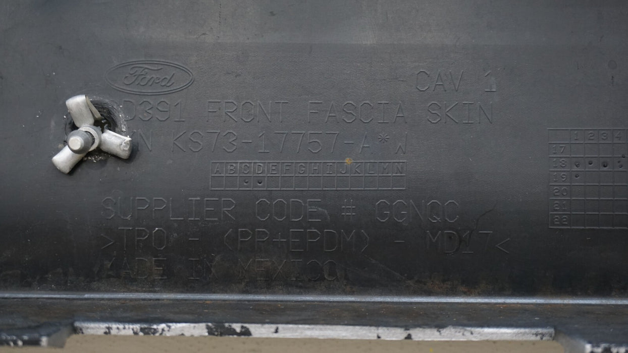 2019-2020 FORD FUSION FRONT BUMPER COVER OEM 19 20