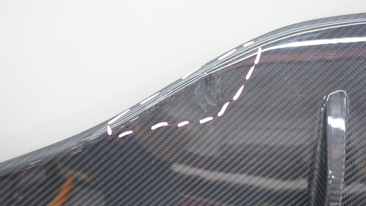 2020-2021 BENTLEY CONTINENTAL GT GTC REAR LEAR LOWER CARBON FIBER VALANCE OEM