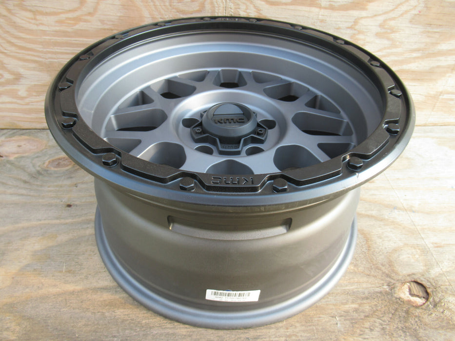 KMC KM535 Grenade Off-Road 17x9 Matte Gray Custom Wheel RIM