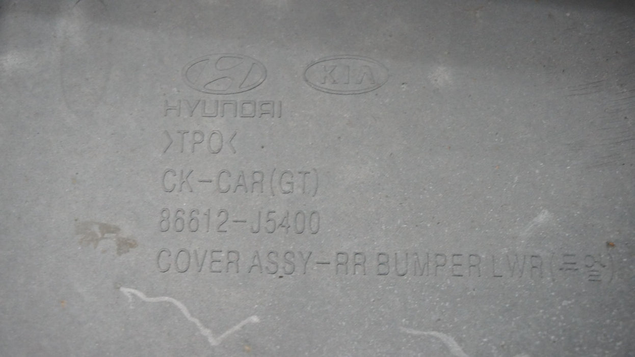 2018-2021 KIA STINGER GT GT1 GT2 REAR LOWER BUMPER VALANCE OEM 86612-J5400