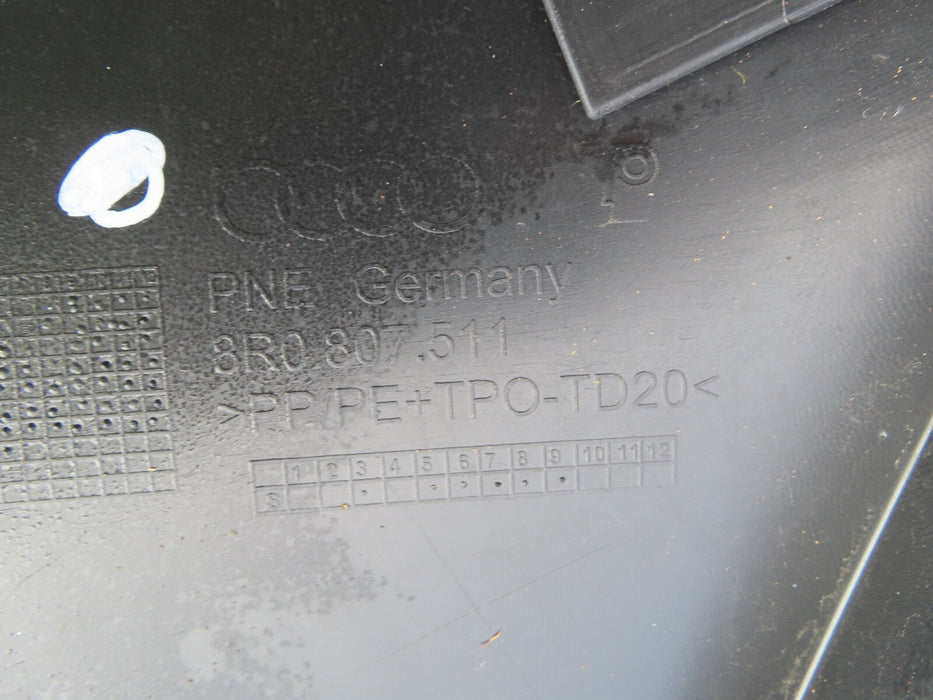 2009-2012 AUDI Q5 PREMIUM PRESTIGE SUV REAR BUMPER COVER PANEL OEM 8R0807511