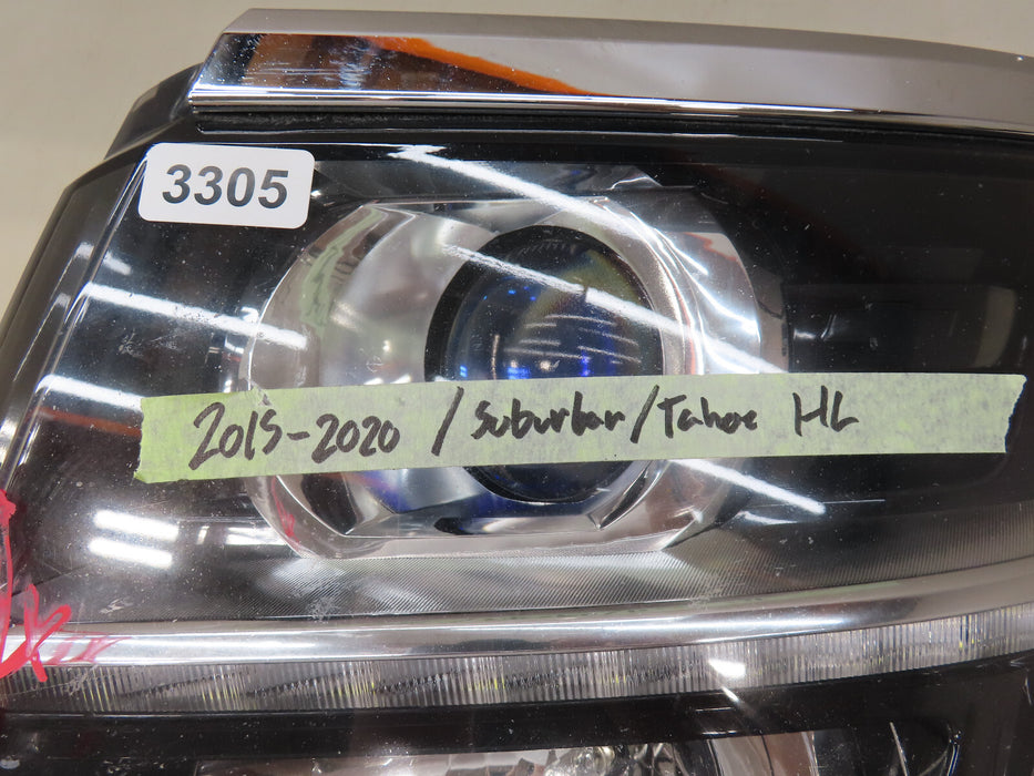 2015-2020 CHEVROLET TAHOE/SUBURBAN FRONT LEFT DRIVER SIDE HEADLIGHT OEM