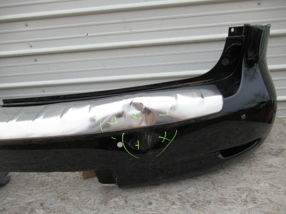 2011-2013 INFINITY QX56 REAR BUMPER COVER PANEL W/ PARKING SENSOR HOLES OEM