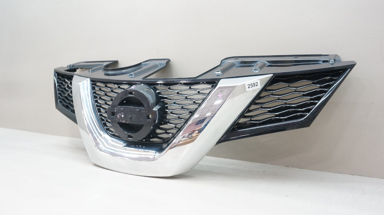 2015-2017 NISSAN ROGUE FRONT UPPER BUMPER RADIATOR GRILLE OEM 62310 9TA0A
