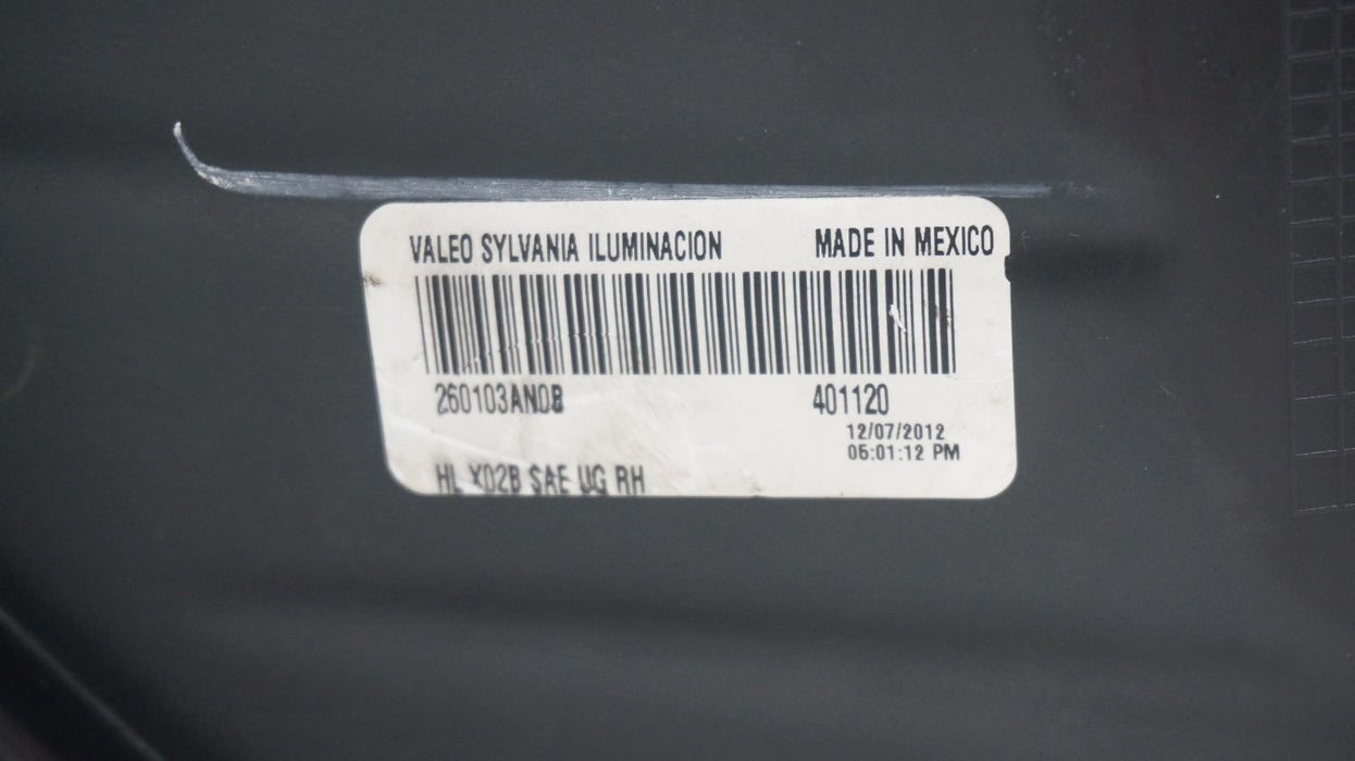 2012-2014 NISSAN VERSA FRONT RIGHT PASSENGER SIDE HALOGEN HEADLIGHT OEM