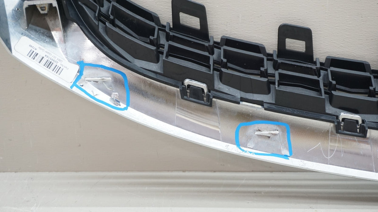 2014-2016 CHEVROLET IMPALA FRONT UPPER GRILLE GRILL OEM 22995187
