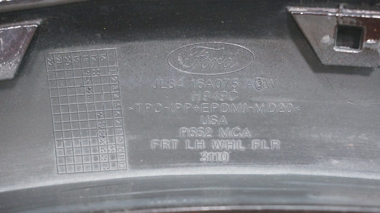 2018-2020 FORD F150 FRONT LEFT SIDE FENDER FLARE OEM JL34-16A075 *DAMAGED*