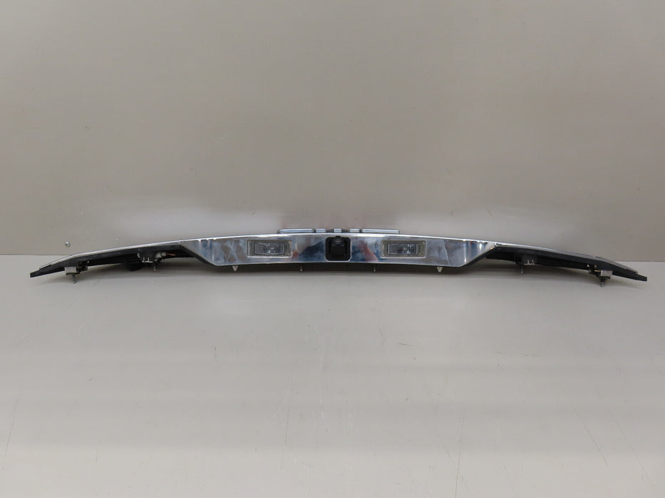 2017-2018 GMC ACADIA REAR TRUNK LIFTGATE MOLDING TRIM CHROME W/ CAMERA OEM