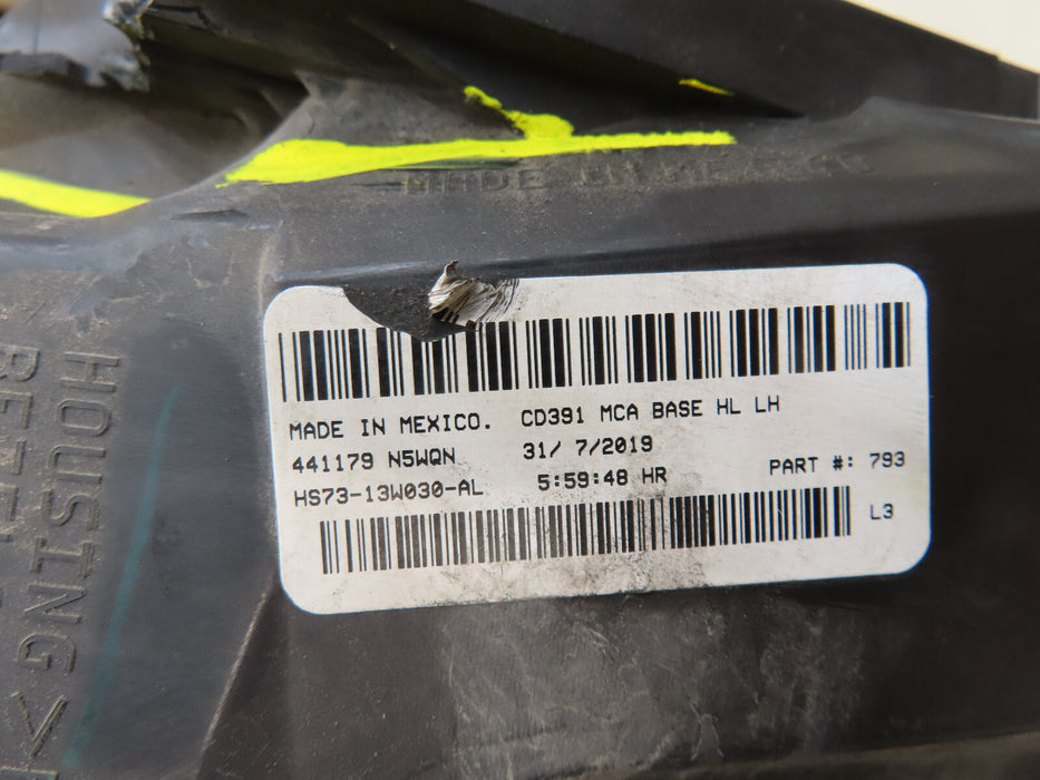 2017-2020 FORD FUSION LEFT DRIVER SIDE HALOGEN HEADLIGHT HEADLAMP OEM