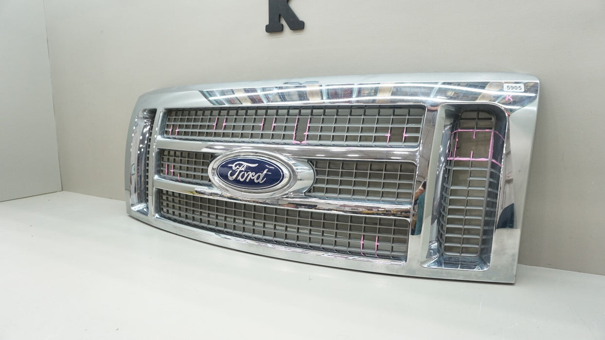 2009-2014 FORD F-150 FORD F150 FRONT RADIATOR CHROME GRILLE OEM