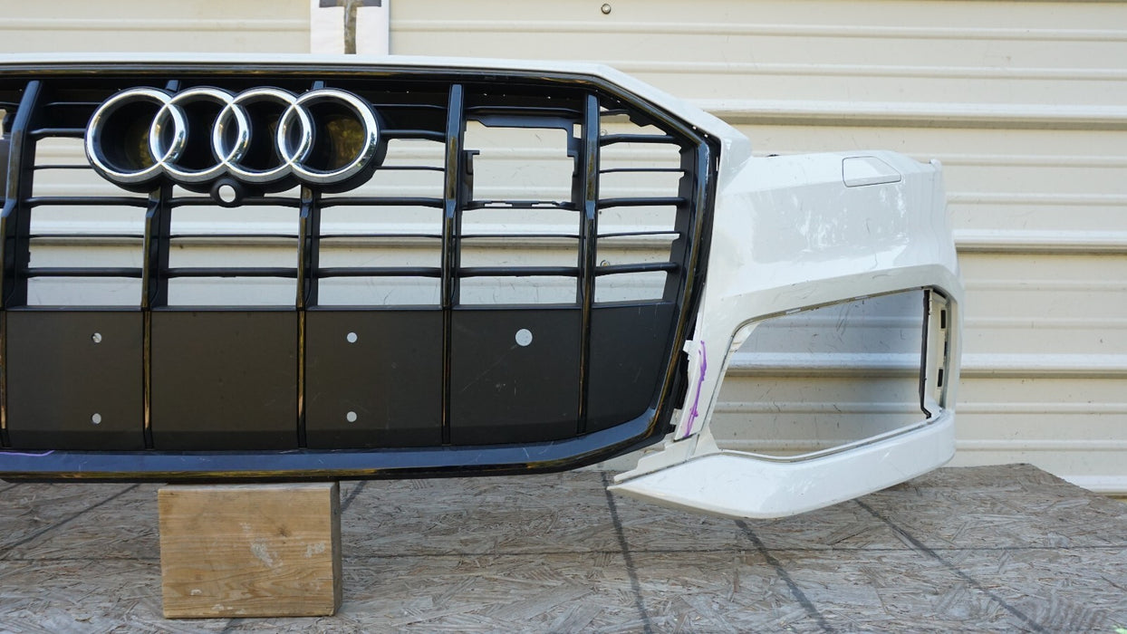 2017-2019 AUDI Q7 QUATTRO FRONT BUMPER COVER PANEL W/ GRILLE 4M0853651 OEM