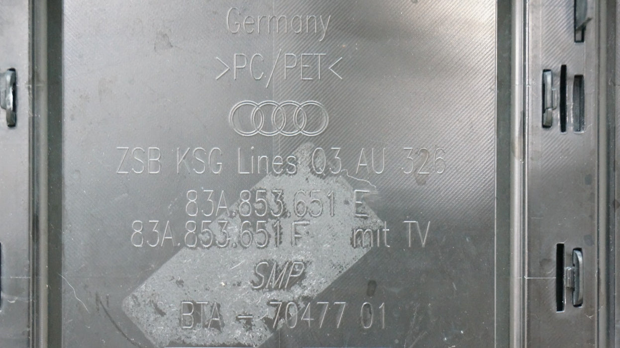 2019-2024 AUDI Q3 S-LINE FRONT RADIATOR GRILLE GRILL 83A853651 OEM