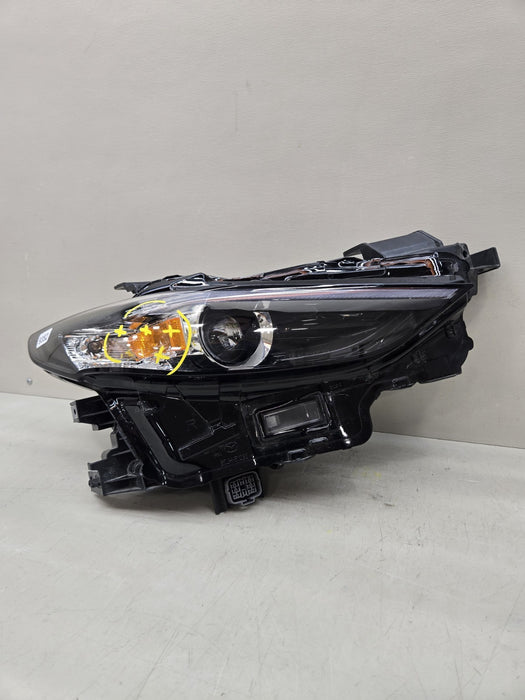2019-2023 MAZDA 3 RIGHT PASSENGER SIDE NON-ADAPTIVE LED HEADLIGHT LAMP OEM