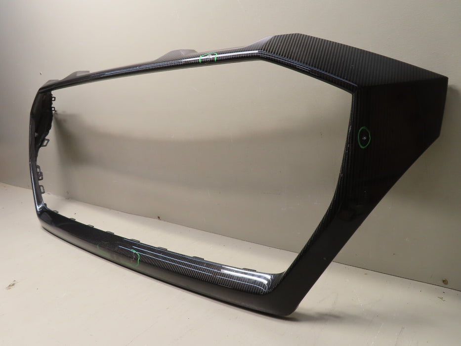 2020+ AUDI RS Q8 FRONT CARBON GRILL TRIM SURROUND 4M8.807.725.B OEM