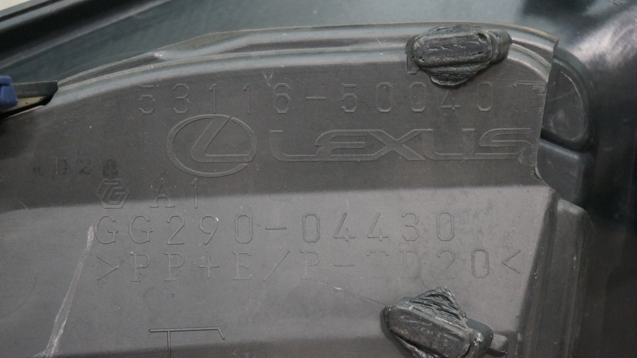 2018-2020 LEXUS LS500 FRONT LEFT DRIVER SIDE GRILLE TRIM MOLDING 53116-50040 OEM