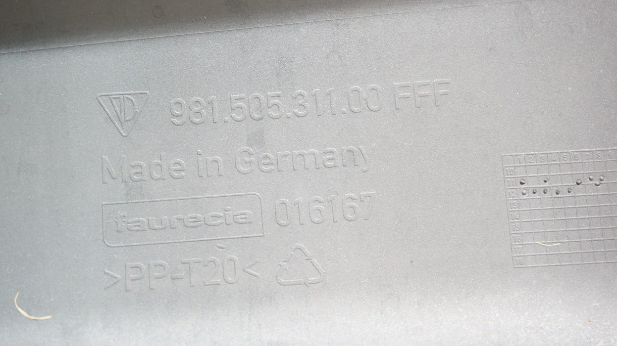 2012 2013 2014 2015 PORSCHE CARRERA 911 FRONT BUMPER COVER OEM 991.505.311.00