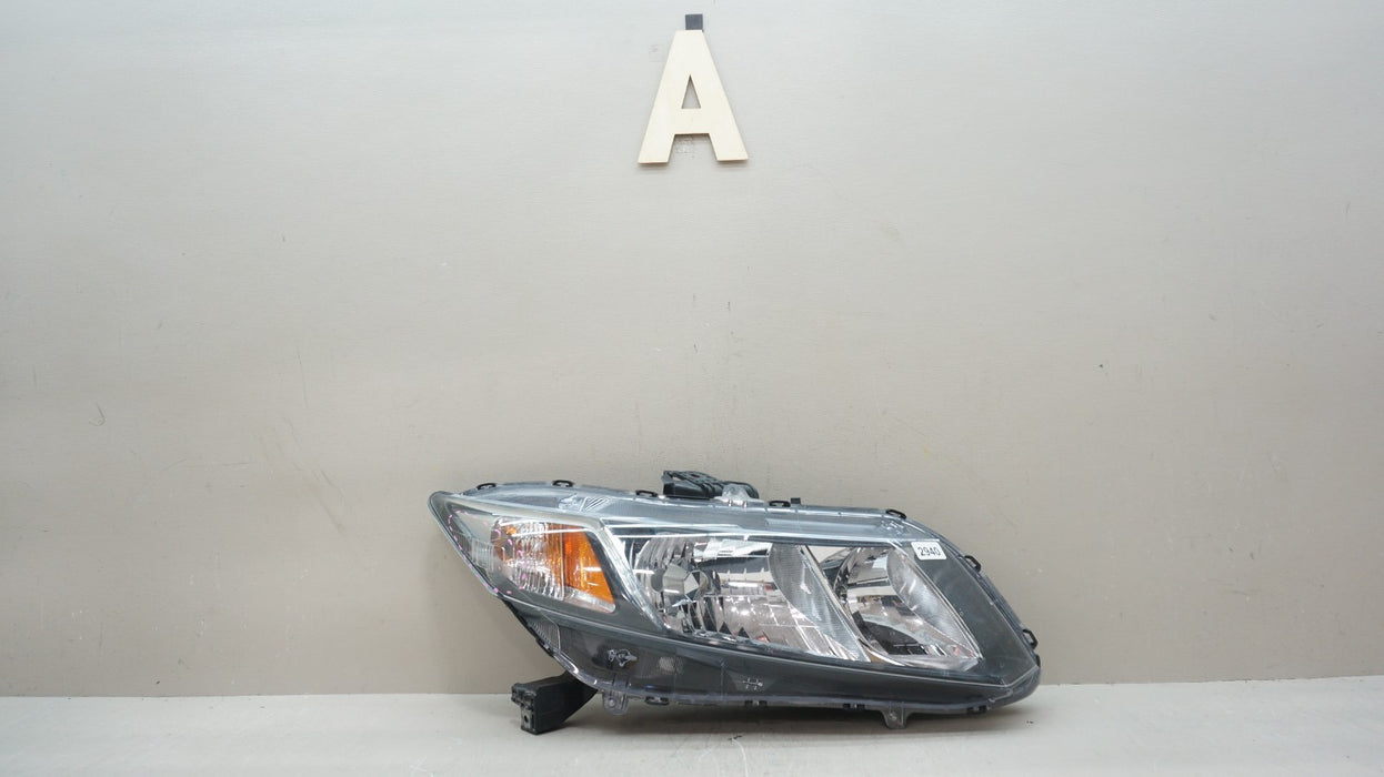 2013-2015 HONDA CIVIC FRONT RIGHT PASSENGER SIDE HALOGEN HEADLIGHT