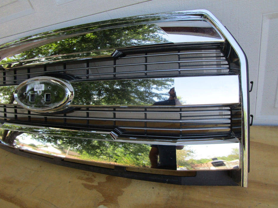 15 16 17 FORD F-150 LARIAT FRONT CHROME GRILL GRILLE OEM