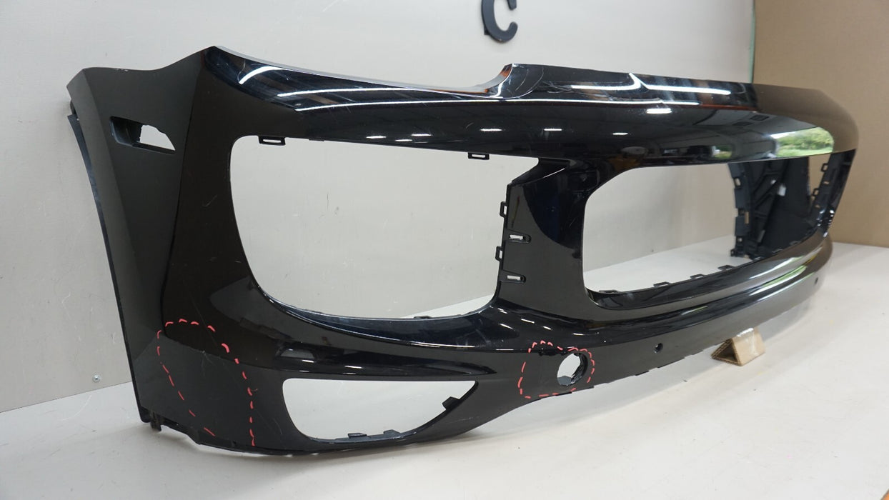 2015-2017 PORSCHE CAYENNE FRONT BUMPER COVER PANEL W/ SENSOR HOLE OEM 7P5807221F