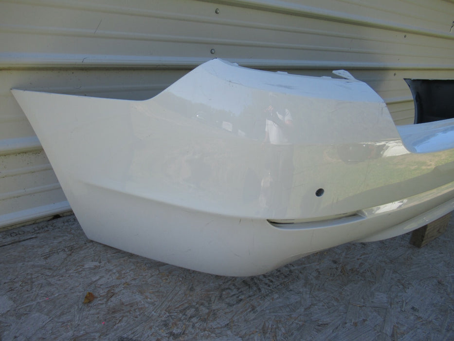 2011-2013 BMW 528I F10 REAR BUMPER COVER PANEL PLASTIC ALPIWEISS 7240334 OEM
