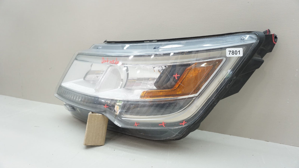2016-2019 FORD EXPLORER FRONT LH LEFT DRIVER SIDE HEADLIGHT LED OEM 16 17 18 19