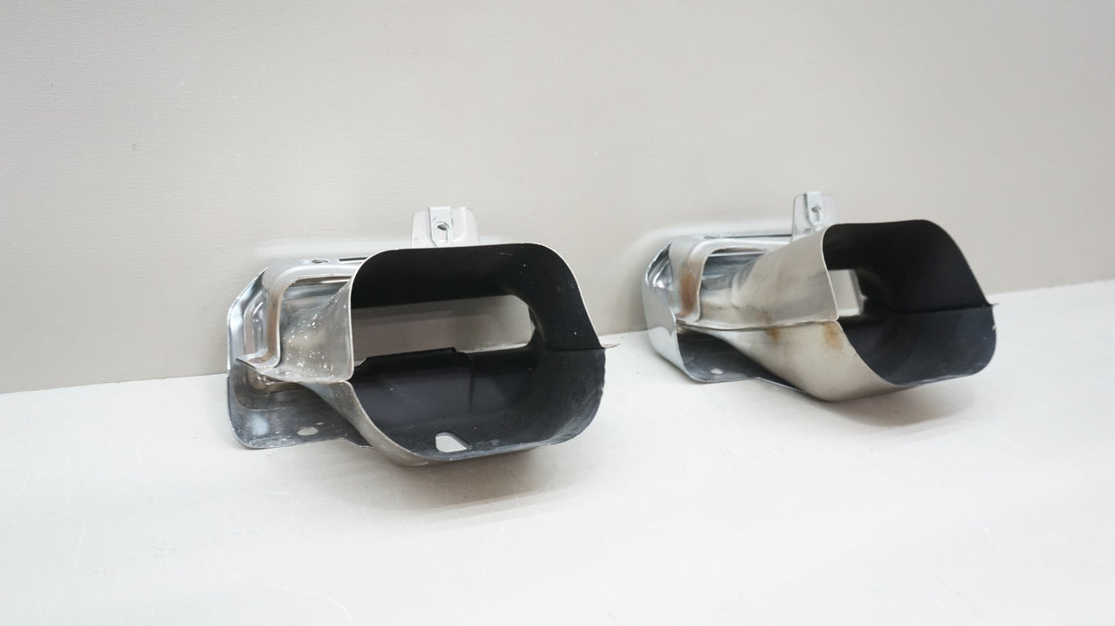 2021-2024 CHEVROLET SILVERADO GMC SIERRA 1500 CHROME EXHAUST TIPS 85084203 OEM