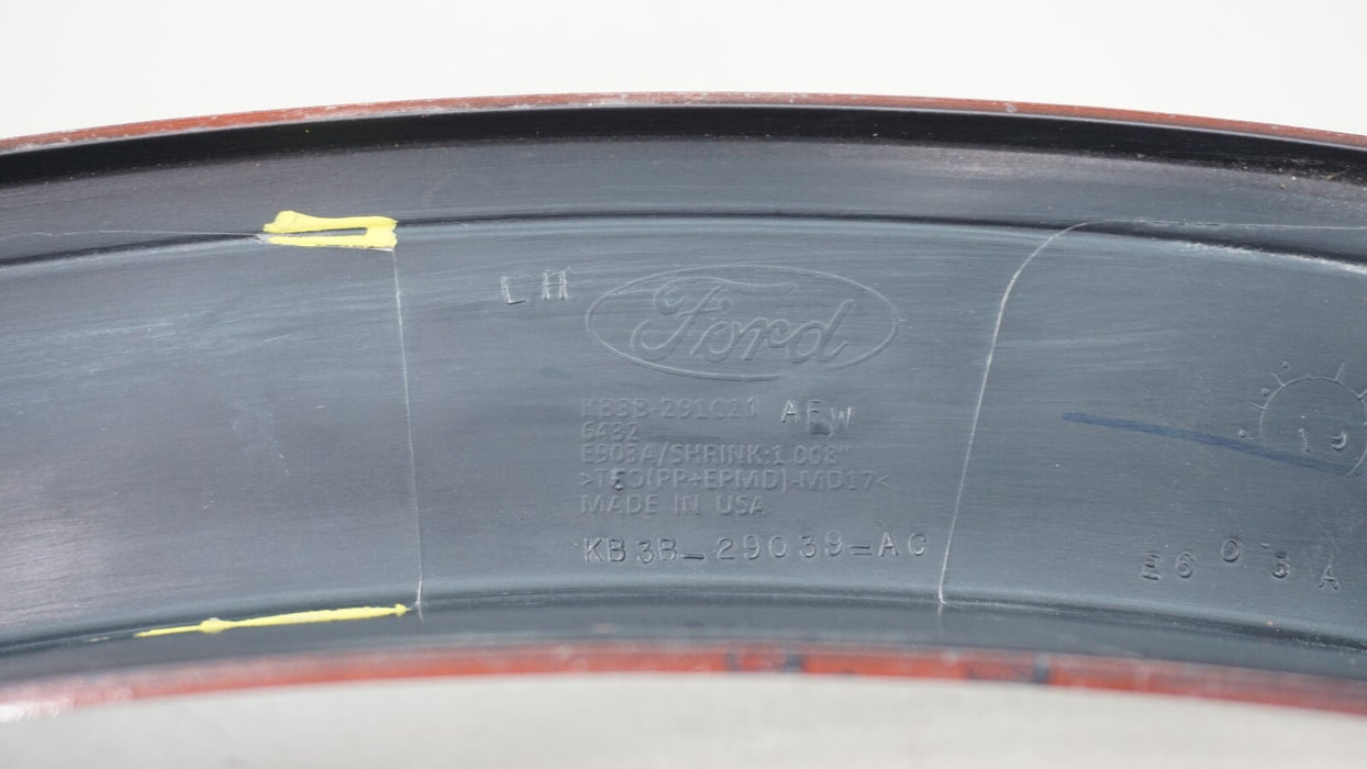 2019-2021 FORD RANGER REAR LEFT SIDE BED WHEEL FLARE MOLDING OEM KB3B-291C21
