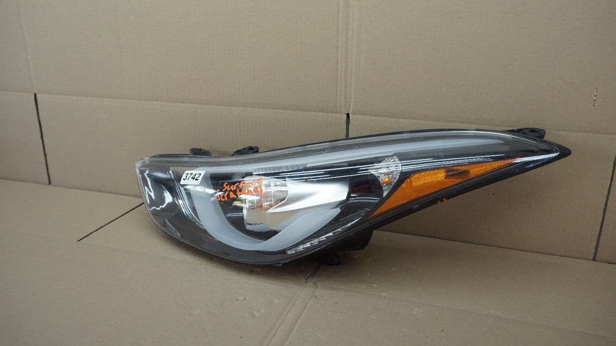 2014-2016 HYUNDAI ELANTRA FRONT LEFT DRIVER LH SIDE HALOGEN HEADLIGHT OEM