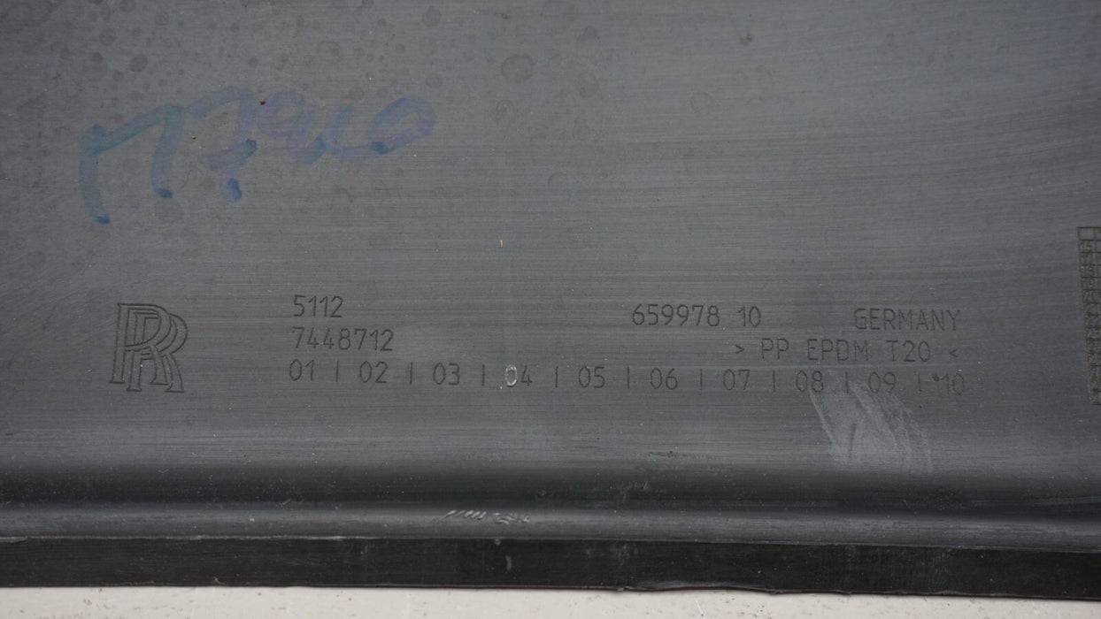 2019-2022 ROLLS ROYCE CULLINAN REAR LOWER BUMPER COVER VALANCE OEM 5112 7448712