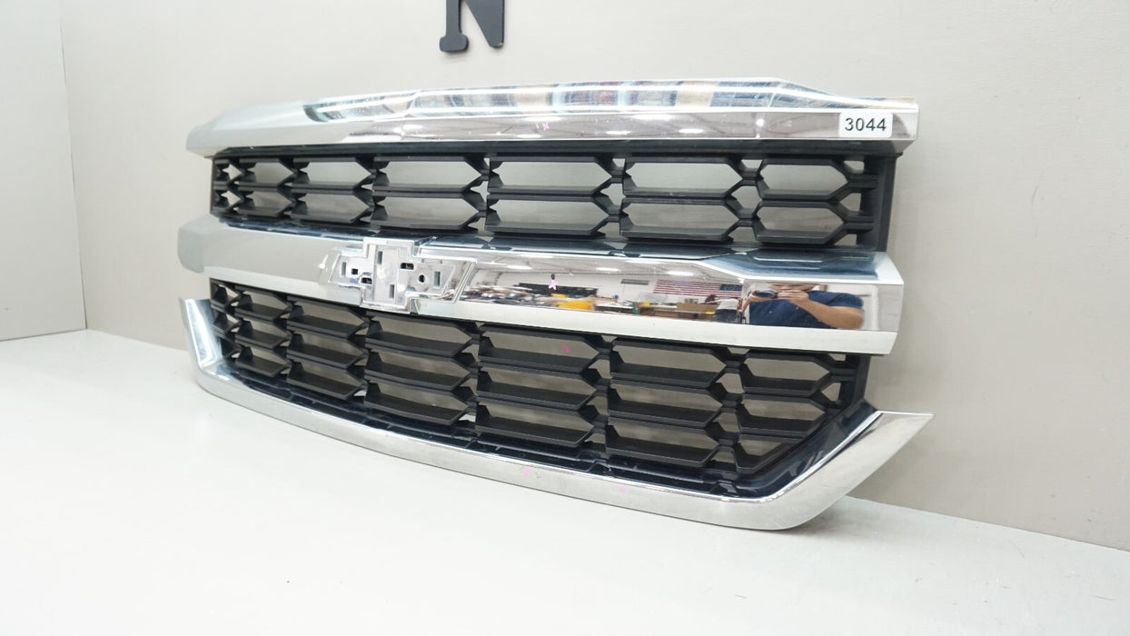 2016-2019 CHEVROLET SILVERADO 1500 FRONT CHROME RADIATOR GRILLE OEM 23380362