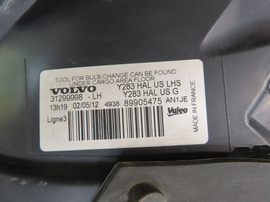 2011-2013 VOLVO S60 FRONT LEFT DRIVER SIDE HEADLIGHT HALOGEN OEM
