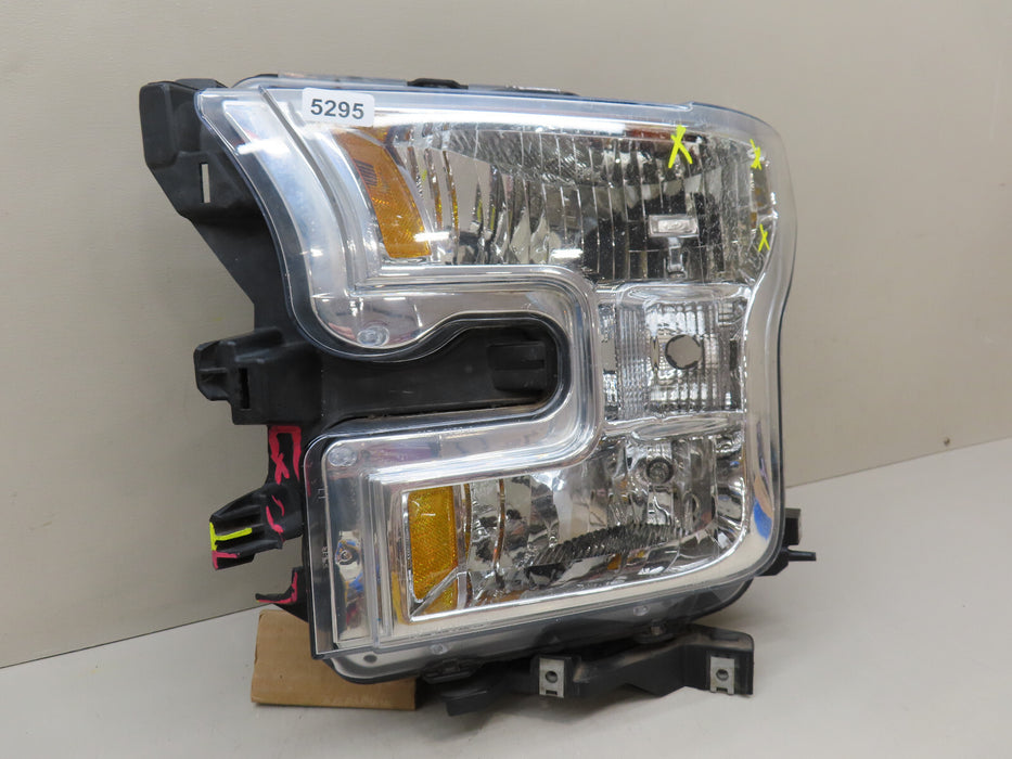 2015-2017 FORD F-150 FRONT LEFT SIDE HEADLIGHT LAMP HALOGEN OEM FL34-13006-A