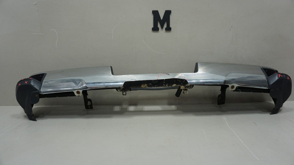 2014-2019 GMC SIERRA SILVERADO 1500 REAR BUMPER METAL COVER FACTORY CHROME OEM