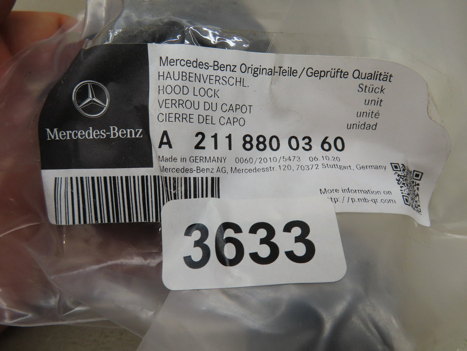 2003-2011 MERCEDES-BENZ W211 W219 FRONT HOOD LOCK OEM NEW A2118800360