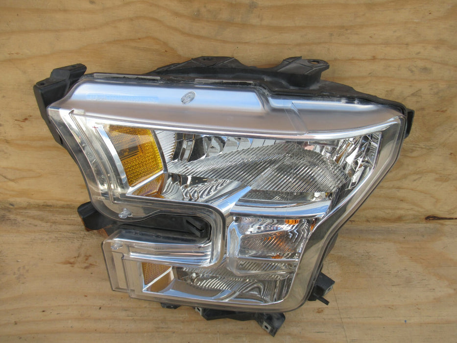 2015-2017 FORD F-150 FRONT LEFT DRIVER SIDE HEADLIGHT HEADLAMP LENS HALOGEN OEM