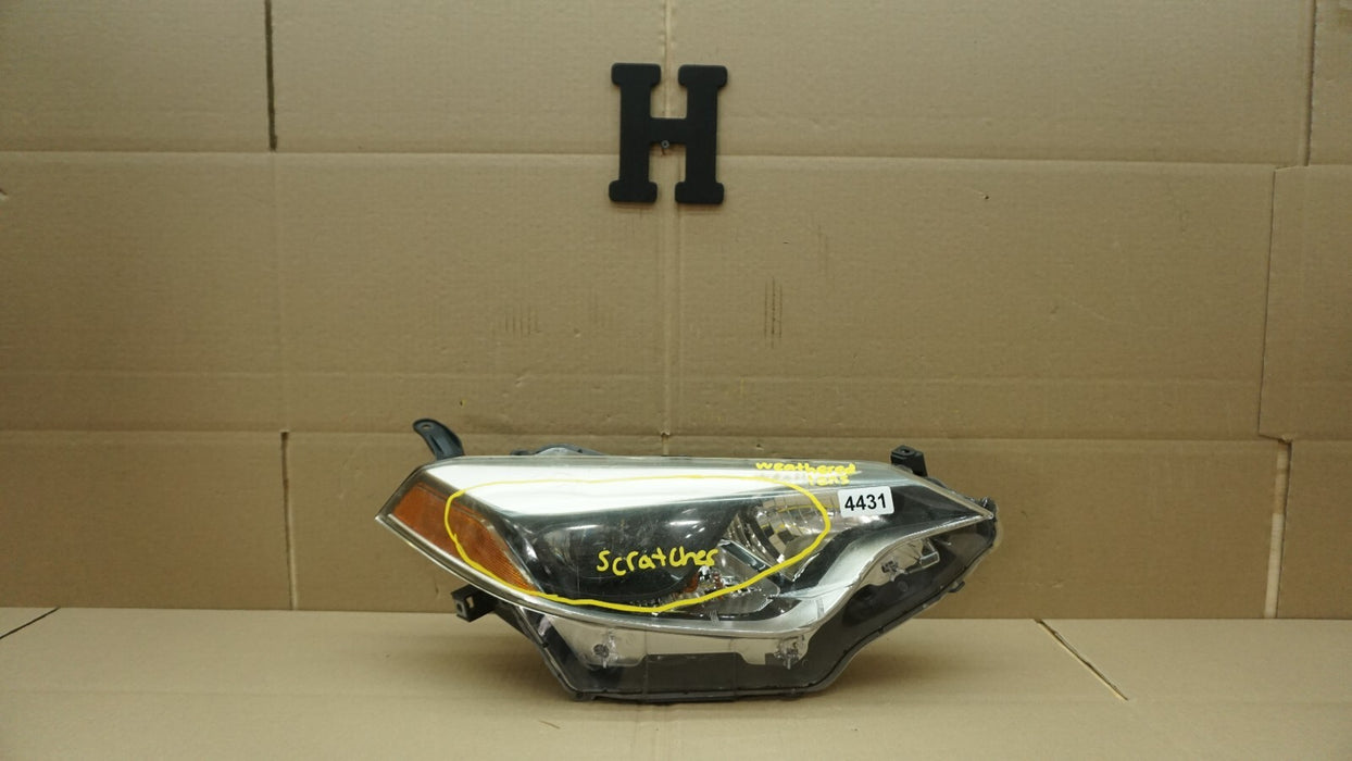 2014-2016 TOYOTA COROLLA FRONT RIGHT PASSENGER SIDE HEADLIGHT HALOGEN OEM 947449