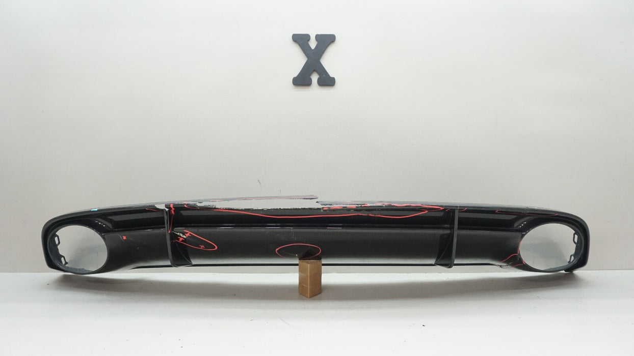 2014-2018 AUDI RS7 REAR LOWER BUMPER DIFFUSER CARBON FIBRE 4G8807521K OEM