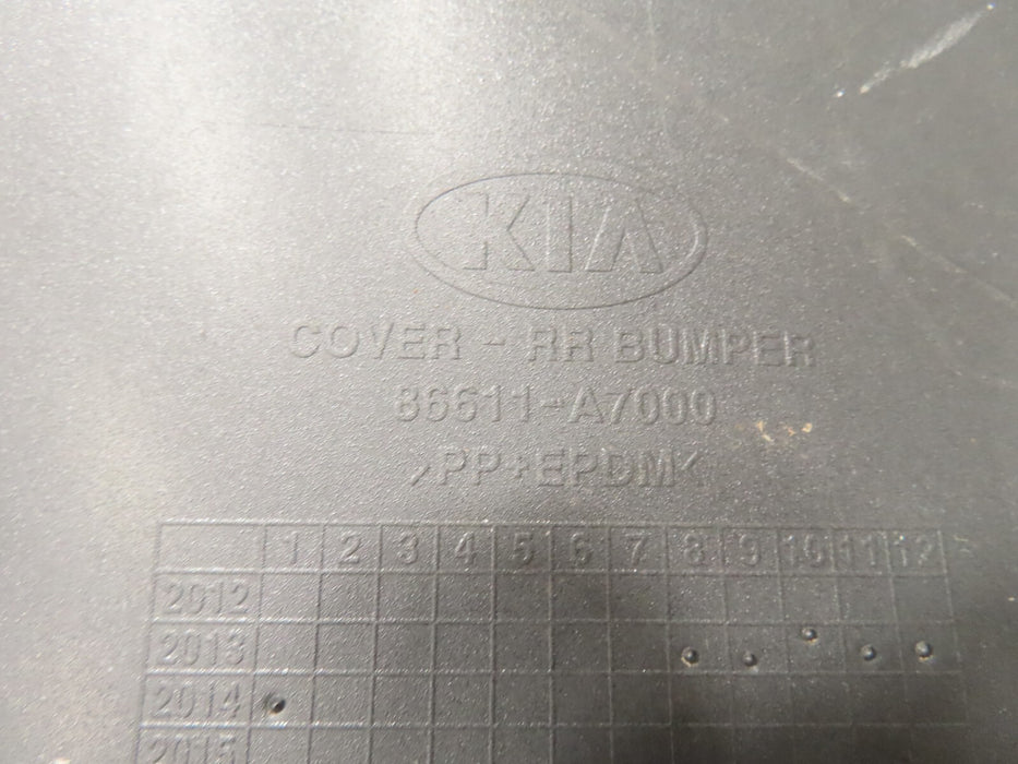 2014-2016 KIA FORTE EX LX 4DR SEDAN REAR BUMPER COVER PANEL OEM 86611-A7000